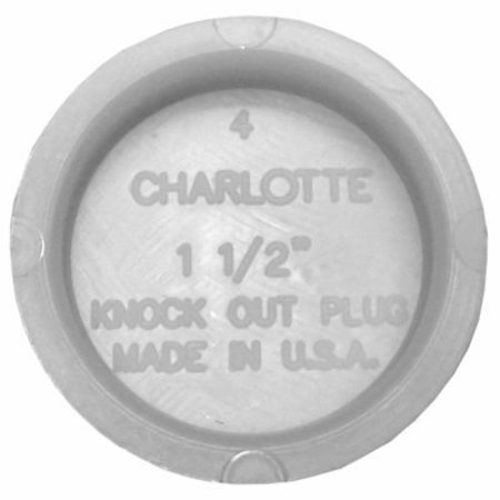 CHARLOTTE PIPE AND FOUNDRY 112 PVC Pipe Test Cap PVC 00131  0600HA